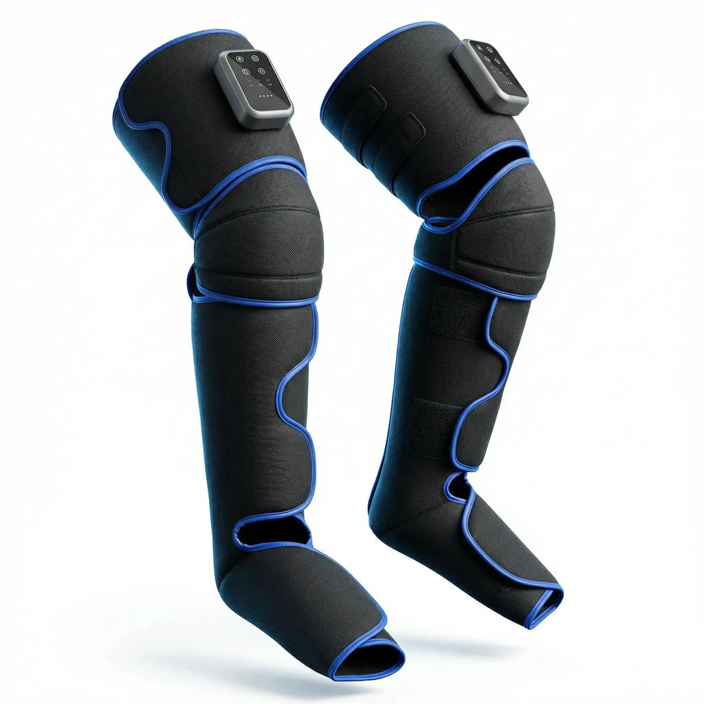 Air Pressure Pro - Bottes de Massage par Compression d'Air 360° Pieds et Mollets, Chaleur Intégrée Pulsax