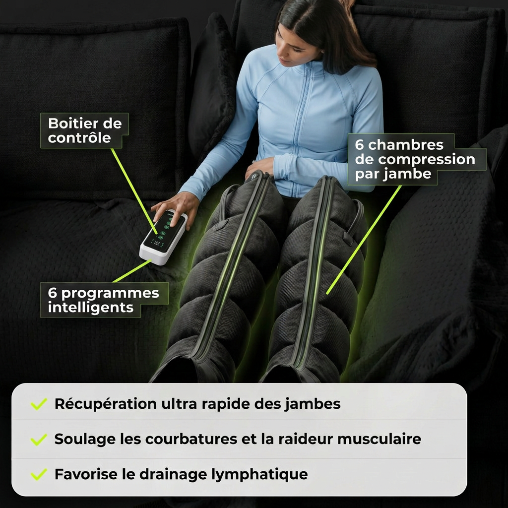 AirPulse Pro - Bottes de Pressothérapie Pulsax
