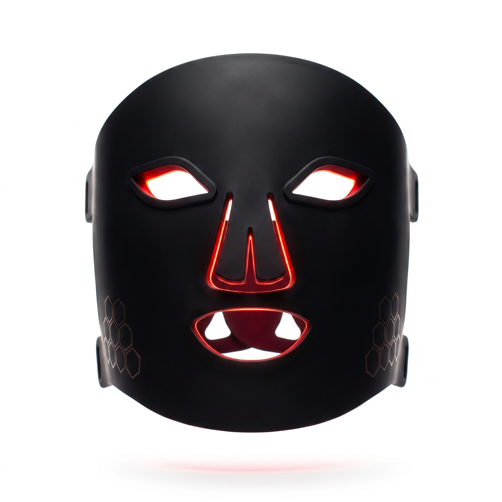 Masque LED Visage Rouge 660nm Infrarouge 850nm Bleu 460nm — Routine Beauté Domicile Pulsax