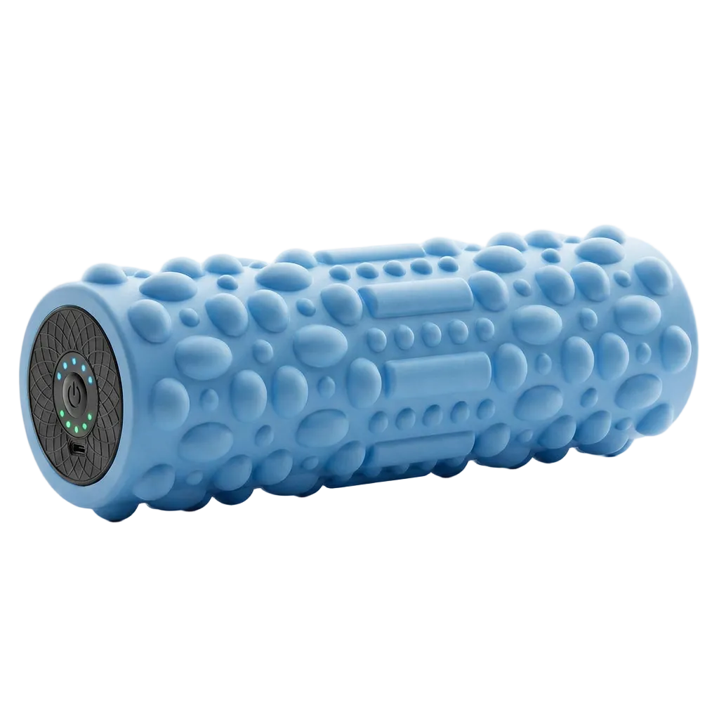 Rouleau de Massage Vibrant en Mousse - 5 Modes d'Intensité, Rechargeable USB-C Pulsax